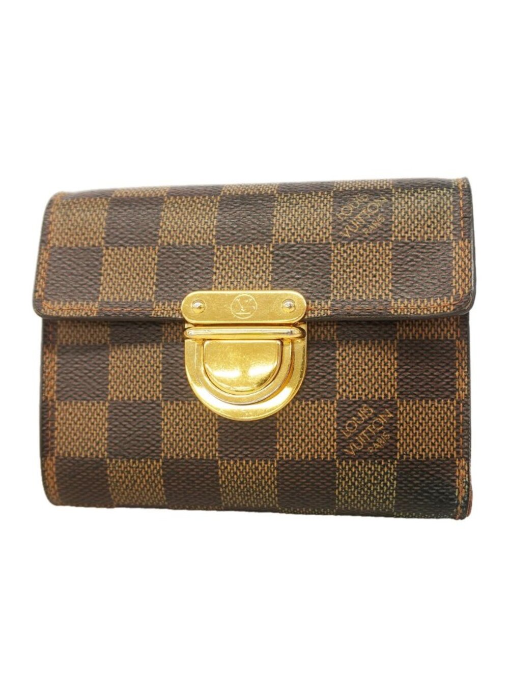Louis Vuitton Trifold Wallet Damier Portefeuille Koala Ebene